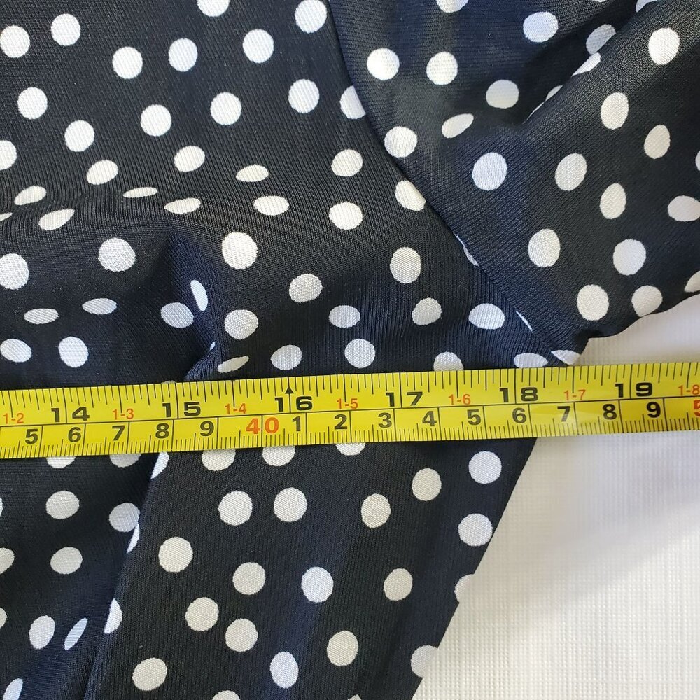 Paris Atelier & Other Stories Women's Black Mini Dress Polka Dot Size 8 (C-7) - Picture 15 of 16